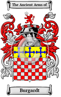 Burgardt Family Crest Download (jpg) Heritage Series - 150 DPI
