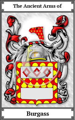 Burgass Family Crest Download (JPG)  Book Plated - 150 DPI