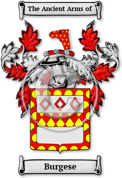 Burgese Family Crest Download (jpg) Legacy Series - 150 DPI