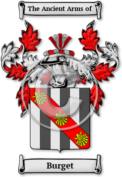 Burget Family Crest Download (jpg) Legacy Series - 150 DPI