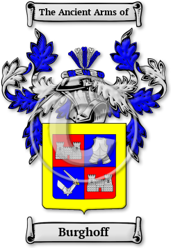 Burghoff Family Crest Download (jpg) Legacy Series - 150 DPI