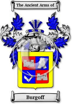 Burgoff Family Crest Download (jpg) Legacy Series - 150 DPI