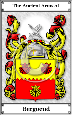 Bergoend Family Crest Download (JPG)  Book Plated - 150 DPI