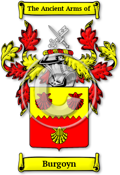 Burgoyn Family Crest Download (JPG) Legacy Series - 600 DPI