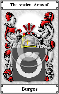 Burgos Family Crest Download (JPG)  Book Plated - 150 DPI