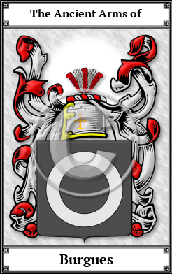 Burgues Family Crest Download (JPG) Book Plated - 600 DPI