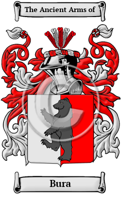 Bura Family Crest Download (JPG) Heritage Series - 600 DPI
