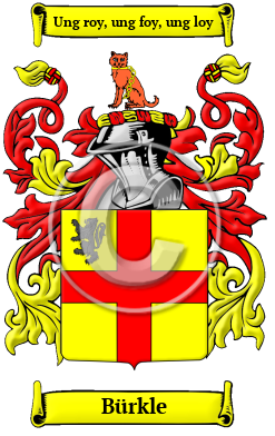 Bürkle Family Crest Download (JPG) Heritage Series - 300 DPI