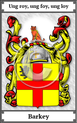 Barkey Family Crest Download (JPG)  Book Plated - 150 DPI