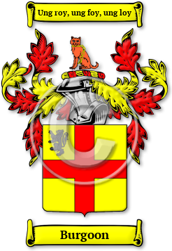 Burgoon Family Crest Download (jpg) Legacy Series - 150 DPI