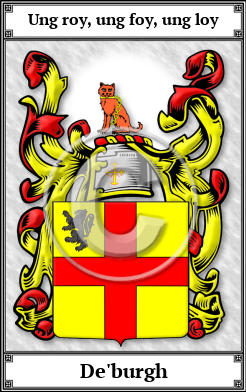 De'burgh Family Crest Download (JPG)  Book Plated - 150 DPI