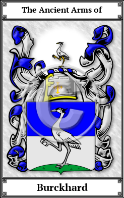 Burckhard Family Crest Download (JPG) Book Plated - 600 DPI