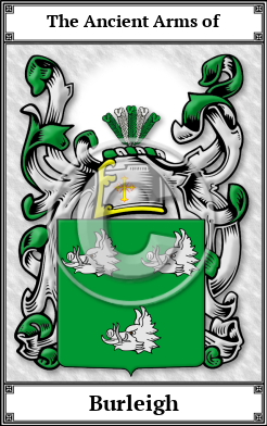 Burleigh Family Crest Download (JPG)  Book Plated - 150 DPI