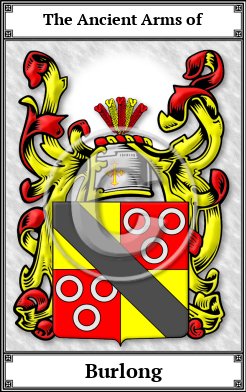 Burlong Family Crest Download (JPG)  Book Plated - 150 DPI