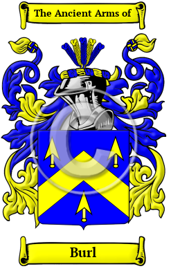 Burl Family Crest Download (JPG) Heritage Series - 600 DPI