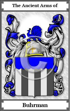 Buhrman Family Crest Download (JPG)  Book Plated - 150 DPI