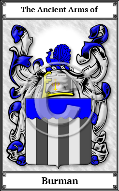 Burman Family Crest Download (JPG)  Book Plated - 150 DPI