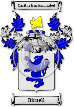 Birnell Family Crest Download (JPG) Legacy Series - 600 DPI
