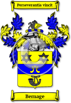 Bernage Family Crest Download (jpg) Legacy Series - 150 DPI