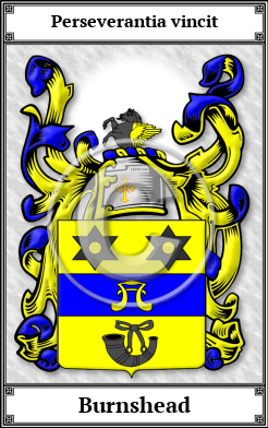 Burnshead Family Crest Download (JPG)  Book Plated - 150 DPI