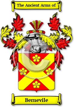 Bernevile Family Crest Download (jpg) Legacy Series - 150 DPI
