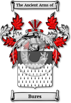 Bures Family Crest Download (jpg) Legacy Series - 150 DPI