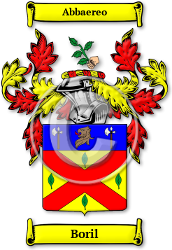 Boril Family Crest Download (jpg) Legacy Series - 150 DPI
