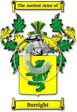 Burright Family Crest Download (jpg) Legacy Series - 150 DPI