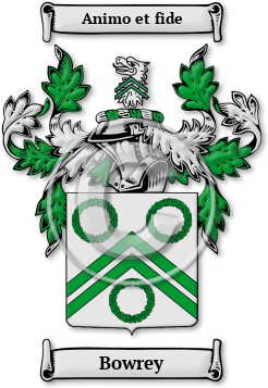 Bowrey Family Crest Download (jpg) Legacy Series - 150 DPI