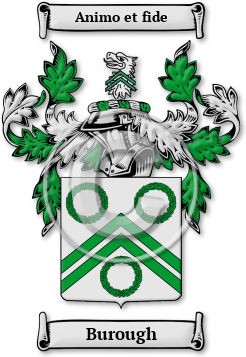 Burough Family Crest Download (jpg) Legacy Series - 150 DPI