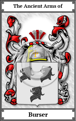 Burser Family Crest Download (JPG)  Book Plated - 150 DPI