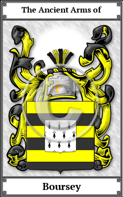 Boursey Family Crest Download (JPG)  Book Plated - 150 DPI