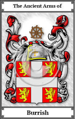 Burrish Family Crest Download (JPG)  Book Plated - 150 DPI