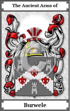 Burwele Family Crest Download (JPG)  Book Plated - 150 DPI