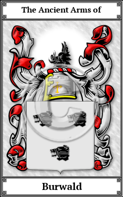 Burwald Family Crest Download (JPG)  Book Plated - 150 DPI