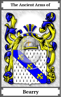 Bearry Family Crest Download (JPG) Book Plated - 600 DPI