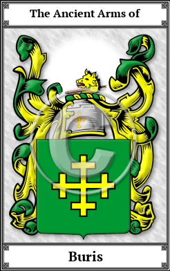 Buris Family Crest Download (JPG)  Book Plated - 150 DPI