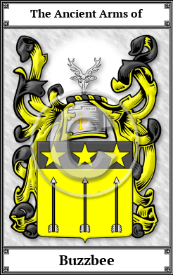 Buzzbee Family Crest Download (JPG)  Book Plated - 150 DPI