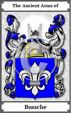Bussche Family Crest Download (JPG)  Book Plated - 150 DPI
