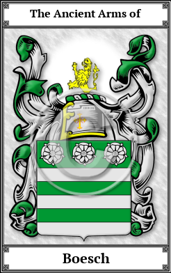 Boesch Family Crest Download (JPG)  Book Plated - 150 DPI