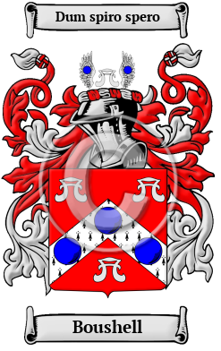 Boushell Family Crest/Coat of Arms