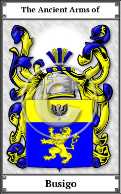 Busigo Family Crest Download (JPG) Book Plated - 600 DPI