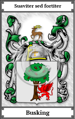 Busking Family Crest Download (JPG)  Book Plated - 150 DPI