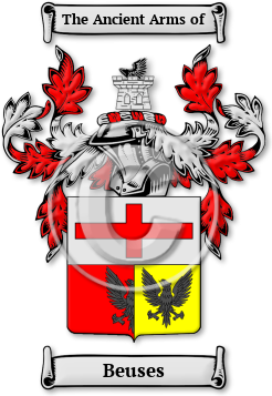 Beuses Family Crest Download (jpg) Legacy Series - 150 DPI