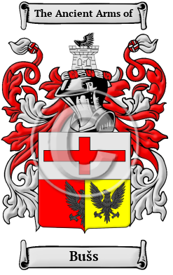 Bušs Family Crest Download (JPG) Heritage Series - 300 DPI