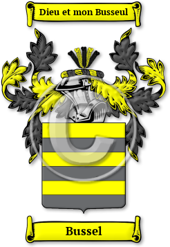 Bussel Family Crest Download (jpg) Legacy Series - 150 DPI