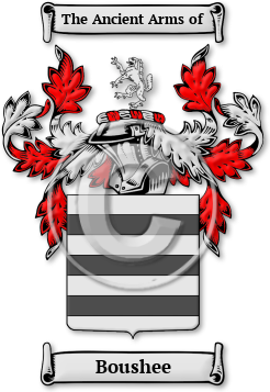 Boushee Family Crest Download (jpg) Legacy Series - 150 DPI