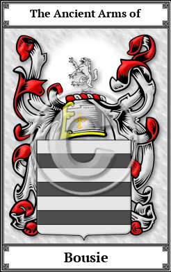 Bousie Family Crest Download (JPG)  Book Plated - 150 DPI