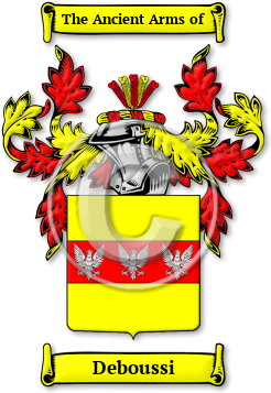 Deboussi Family Crest Download (JPG) Legacy Series - 600 DPI