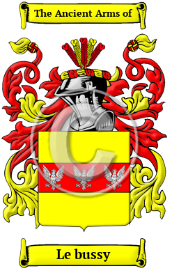 Le bussy Family Crest/Coat of Arms